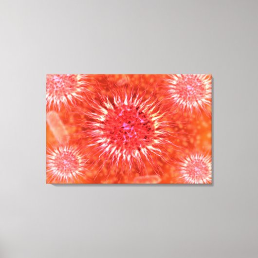 樹状突起の顕微2 キャンバスプリント (正面)