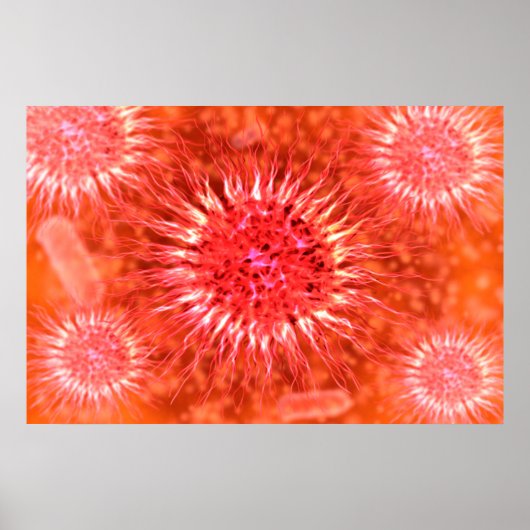 樹状突起の顕微2 ポスター (正面)