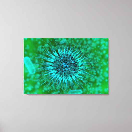 樹状突起の顕微3 キャンバスプリント (正面)