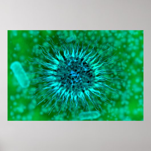 樹状突起の顕微3 ポスター (正面)