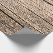 樹皮のない古い木の丸太の質感 ラッピングペーパー (角)