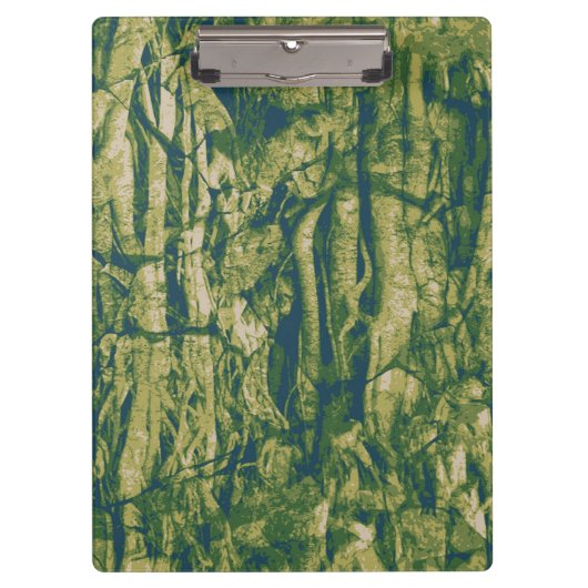 樹皮のカムフラージュパターン クリップボード (正面)