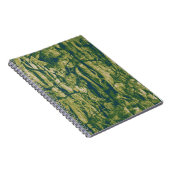 樹皮のカムフラージュパターン ノートブック (右側)