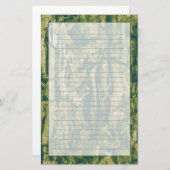 樹皮のカムフラージュパターン 便箋 (正面/裏面)