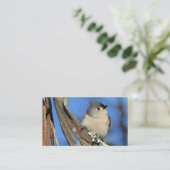 樹皮の上に房状のタイマウス 名刺 (スタンド正面)