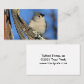 樹皮の上に房状のタイマウス 名刺 (正面/裏面)