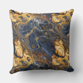 樹皮の大理石模様をつけられた抽象芸術2 クッション (裏面)