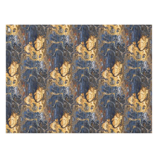 樹皮の大理石模様をつけられた抽象芸術 テーブルクロス (正面(横))