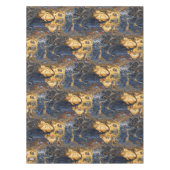 樹皮の大理石模様をつけられた抽象芸術 テーブルクロス (正面)