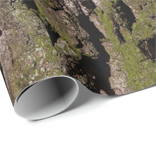 樹皮の木のオークの木の幹の木 ラッピングペーパー (ロールコーナー)