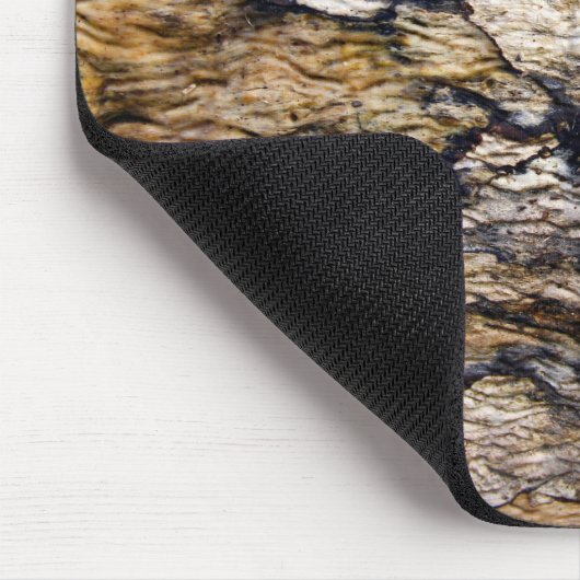 樹皮の模様の口 マウスパッド (コーナー)