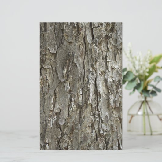 樹皮の質 便箋 (スタンド正面)