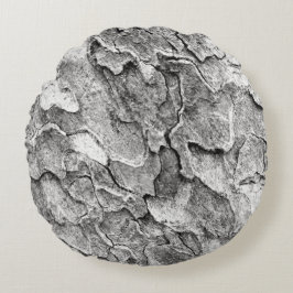 樹皮を付けた枕 ラウンドクッション