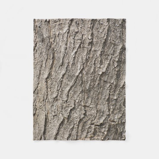 樹皮パターン フリースブランケット (正面)