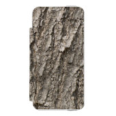 樹皮パターン INCIPIO iPhoneウォレットケース (フォリオ 正面)