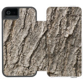 樹皮パターン INCIPIO iPhoneウォレットケース (フォリオ Open)