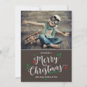 樹皮メリーのミスタントー1 Photo Holiday Card シーズンカード (正面)