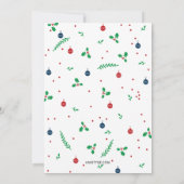 樹皮メリーのミスタントー1 Photo Holiday Card シーズンカード (裏面)