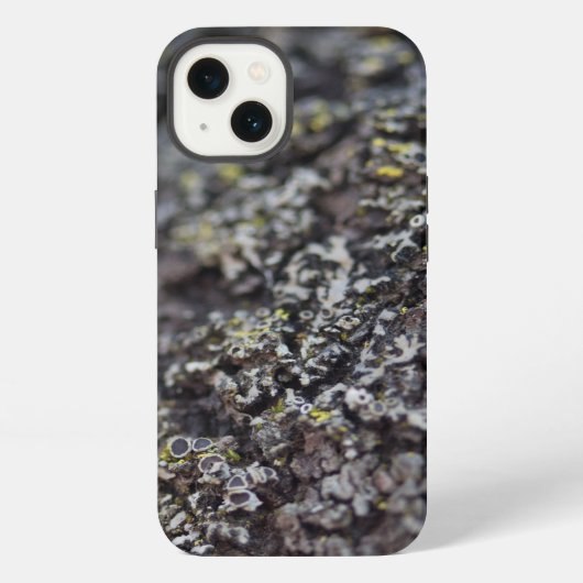 樹皮上の地衣類 iPhoneケース (裏面)