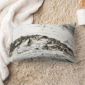 樹皮樺の木 ランバークッション (ブランケット)