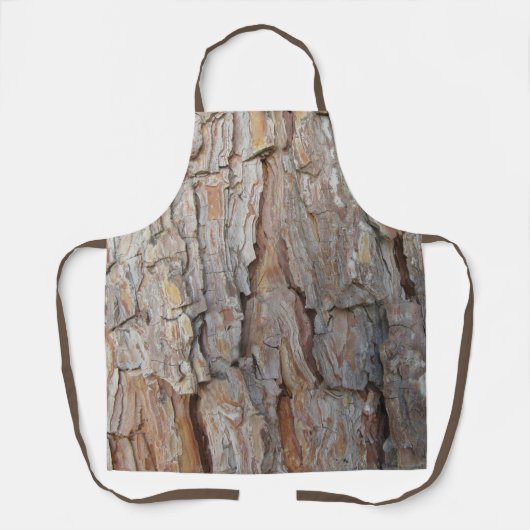 樹皮秋秋の模様 エプロン (正面)
