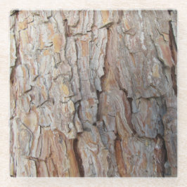 樹皮秋秋の模様 ガラスコースター