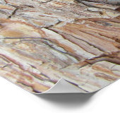 樹皮秋秋の模様 ポスター (角)