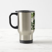 樹皮葉付き緑と木の幹カッコいい部 トラベルマグ (左)