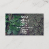 樹皮葉自然撮影名刺 名刺 (正面)