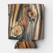 樹皮質感カッコいいユニーク 缶クーラー (正面)