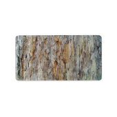 樹皮質感詳細 ラベル (正面)