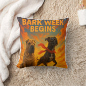 樹皮週間が始まる クッション (ブランケット)