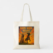 樹皮週間が始まる トートバッグ (裏面)