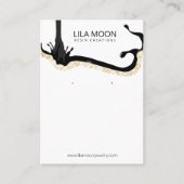 樹脂をテーマにしたイヤリングカード 名刺 (正面)