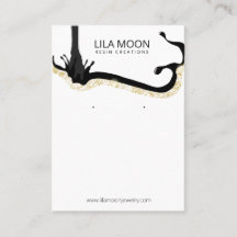 樹脂をテーマにしたイヤリングカード