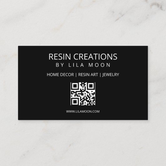 樹脂をテーマにした名刺 名刺 (裏面)