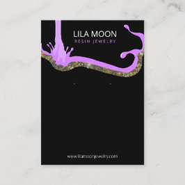 樹脂イヤリング業務用イヤリングカード 名刺