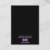 樹脂イヤリング業務用イヤリングカード 名刺 (裏面)