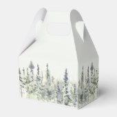 樹高の木材の水色の常緑樹結婚の木 フェイバーボックス (裏面サイド)