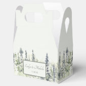 樹高の木材の水色の常緑樹結婚の木 フェイバーボックス (オープン)