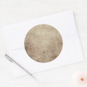 樹齢とグレー擦り切れたの茶色のヴィンテージテクスチャ ラウンドシール (封筒)