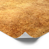 樹齢と茶色の擦り切れたヴィンテージテクスチャ ポスター (角)