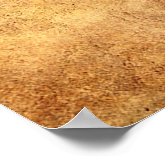 樹齢と茶色の擦り切れたヴィンテージテクスチャ ポスター (角)