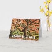 樹齢は樹齢前向きの年 カード (黄色い花)