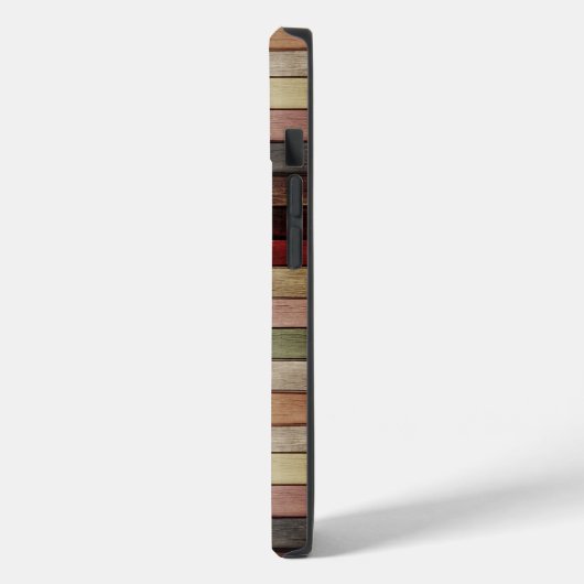 樹齢カラフル木材パレット引用文モノグラム Case-Mate iPhoneケース (裏面 / 左)