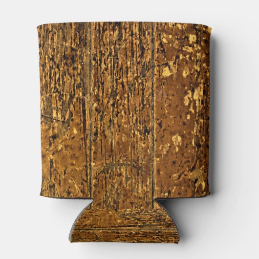 樹齢擦り切れた木材パネル 缶クーラー (裏面)