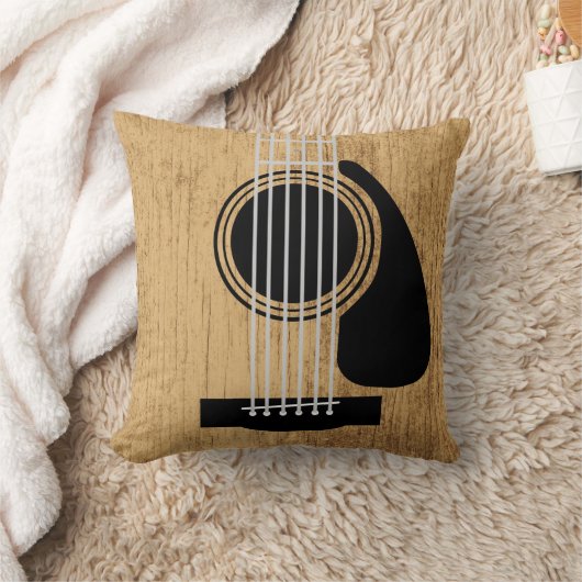 樹齢木製音響ギター クッション (ブランケット)