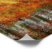 樺の木が並んでいる ポスター (角)