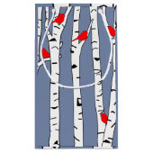 樺の木と鳥 スモールペーパーバッグ (裏面)