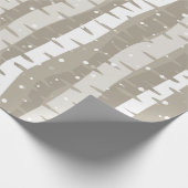 樺の木のクリスマスの休日の包装紙 ラッピングペーパー (角)